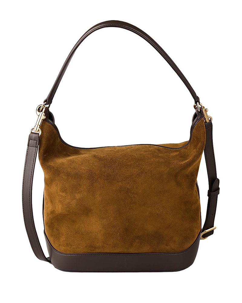 Sandro Tangoso Shoulder Bucket Bag In Naturels