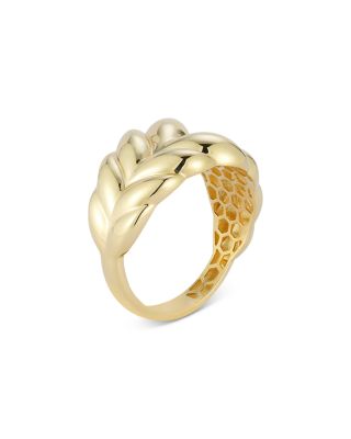 Bold Woven Ring in 14K Yellow Gold