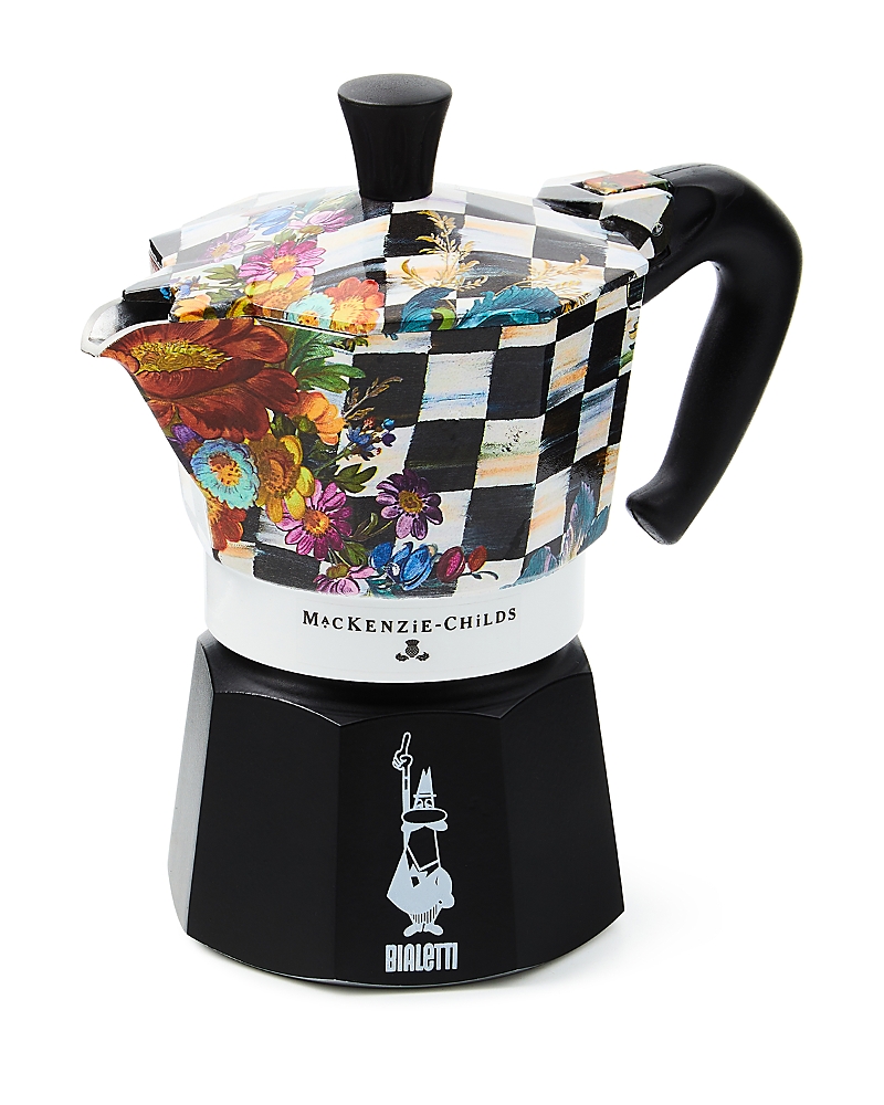 Mackenzie-childs Courtly Flower Market 3 Cup Moka Pot