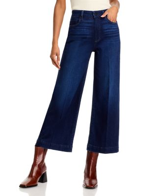 PAIGE - Anessa High Rise Wide Leg Ankle Jeans in Starboard