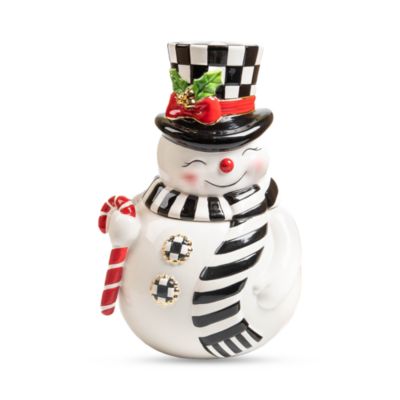 Mackenzie-Childs Nostalgia Snowman Cookie Jar