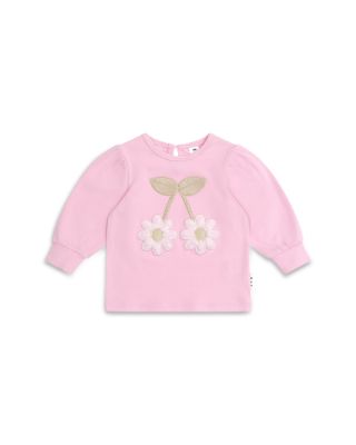 Huxbaby - Girls' Cherry Daisy Puff Sleeve Top - Baby, Little Kid