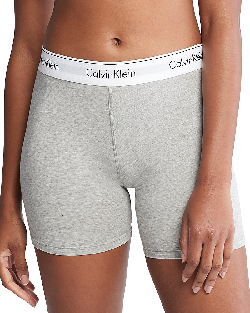 Shop Calvin Klein Modern Cotton Blend Boxer Brief In Gray Heather