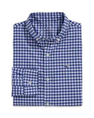 Boys' On-The-Go Brrr&deg; Gingham Button Down Shirt - Little Kid, Big Kid