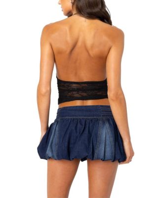 トップス Theredthread S lace up halter tops THEREDTHREAD / ザレッドスレッド】S lace up halter tops