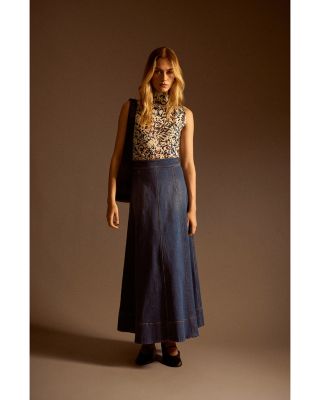 Denim Maxi Skirt