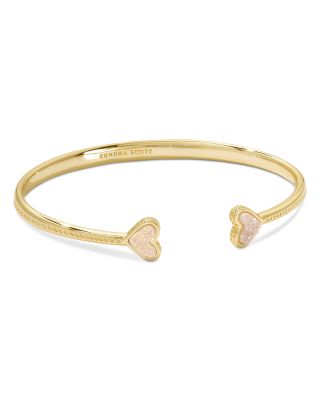 Kendra Scott Ari Framed Drusy Stone Heart Cuff Bracelet