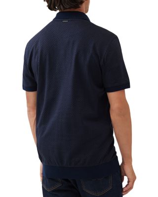 Leeson Cotton Geo Sports Fit Polo Shirt 