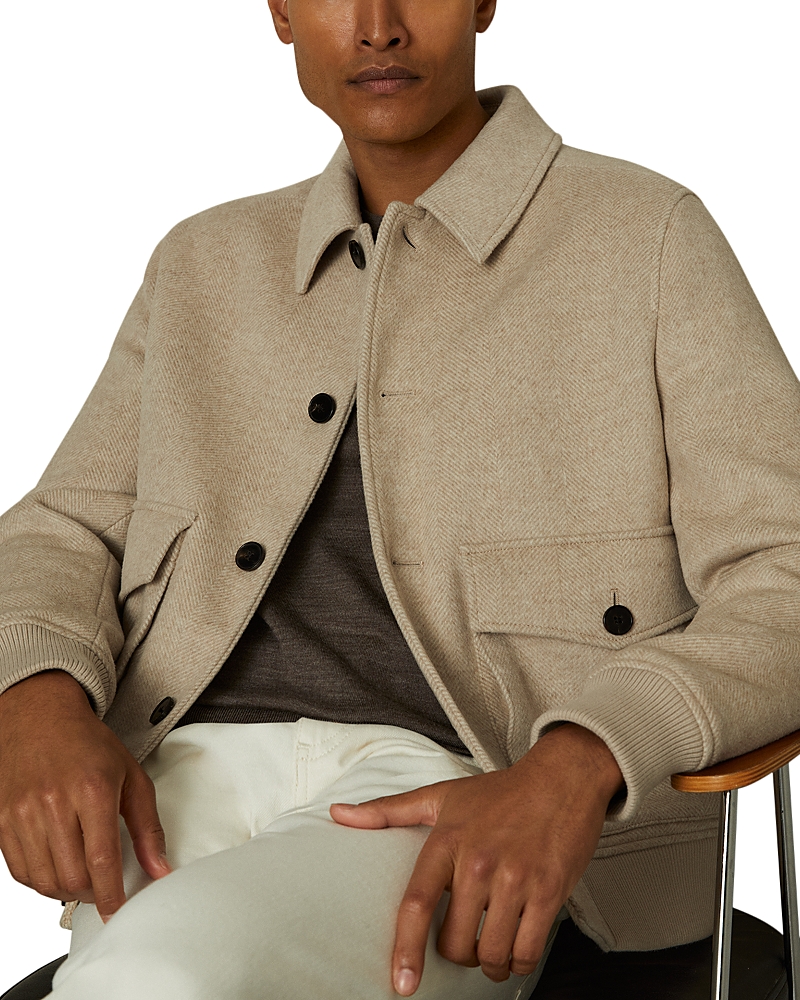 Reiss Bak Herringbone Jacket