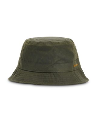 Barbour - Belsay Logo Embroidered Waxed Bucket Hat