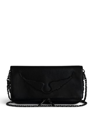 Zadig & Voltaire - Rock Wings Grained Leather Clutch