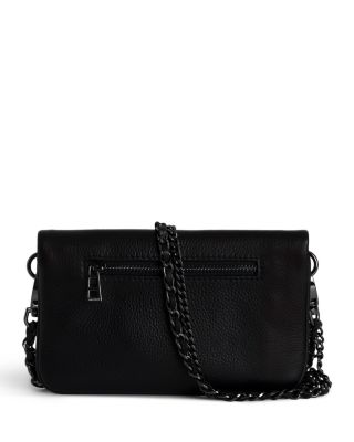 Rock Nano Wings Grained Leather Clutch
