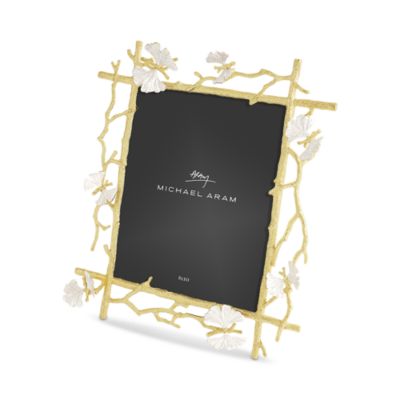 Butterfly Ginkgo Gold Frame, 8" x 10"