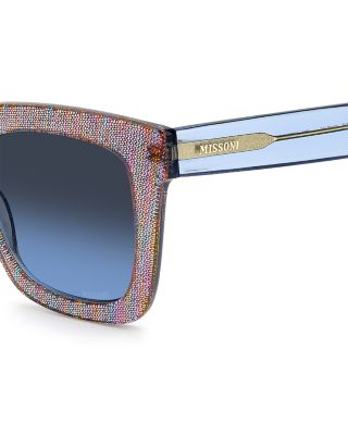 Fabric Eyewear Prescription Compatible Square Sunglasses, 52mm