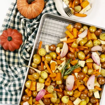 Half Sheet Pan and Rack Set