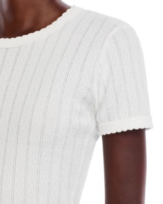 Pointelle Tee