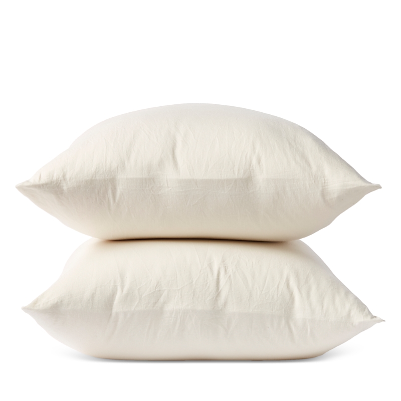 Coyuchi Cloud Soft Sateen Standard Pillowcases, Set Of 2 In Undyed