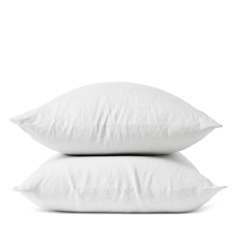 Coyuchi Relaxed Linen Standard Pillowcases, Set Of 2 In White