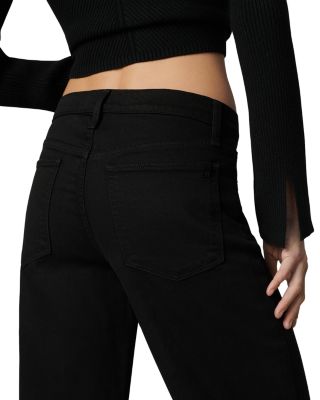 The Lou Lou Low Rise Wide Leg Jeans in Black