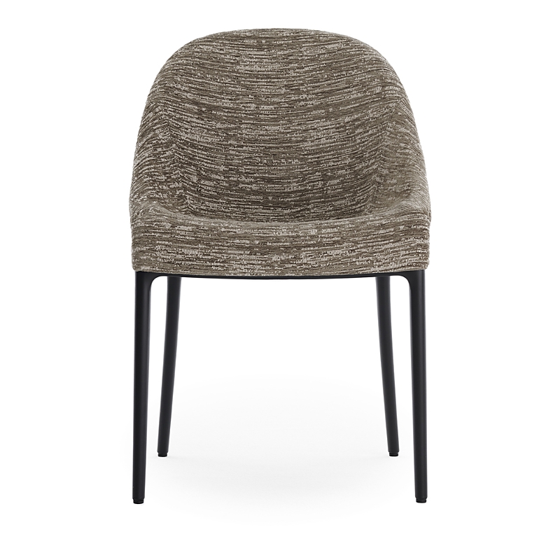 Kartell Eleganza Ela Dining Chair, Black Legs In Dove Gray