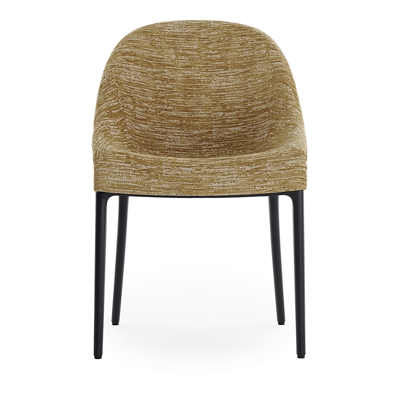 Kartell Eleganza Ela Dining Chair, Black Legs In Mustard