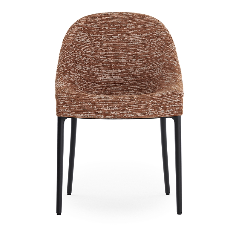 Kartell Eleganza Ela Dining Chair, Black Legs In Rust