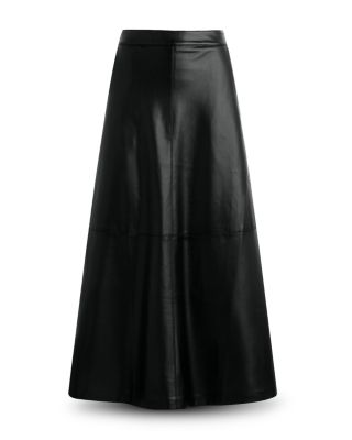 x Dani Michelle The Tavi Faux Leather Maxi Skirt