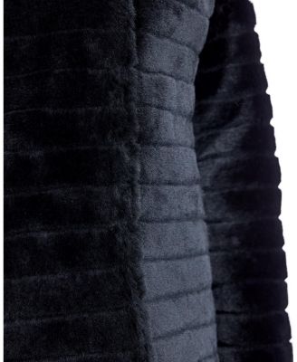 Grooved Shearling Jacket