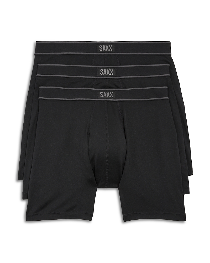 Saxx 3-pack Daytripper Boxer Briefs In Black