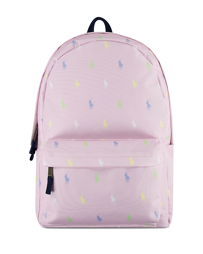 Polo Ralph Lauren Poly Pony Backpack In Carmel Pink