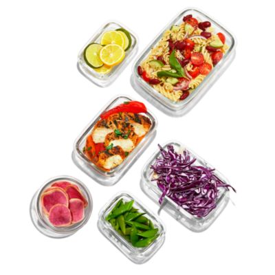 12 Piece Smart Seal Glass Food Storage Container Set