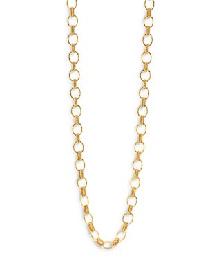 Cleopatra Small Link Chain Necklace, 32"