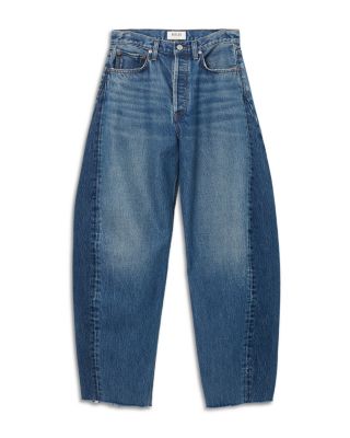 AGOLDE Luna High Rise Curved Taper Jeans in Split