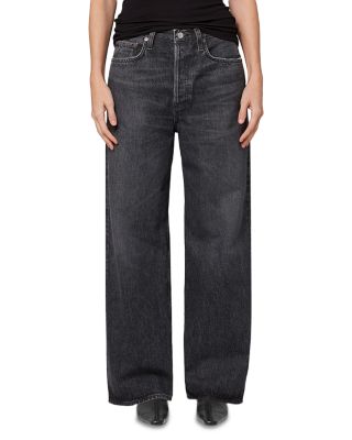 AGOLDE - Low Slung High Rise Baggy Jeans in Ditch