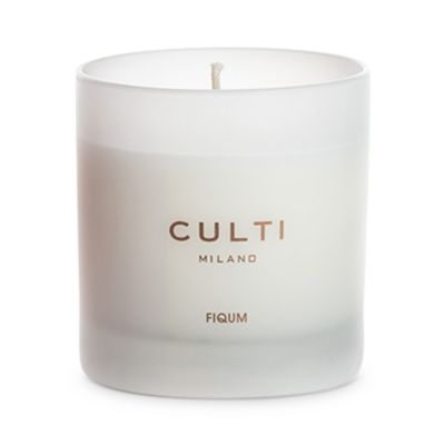 CULTI MILANO - White Vase Candle, 9.5 Oz.