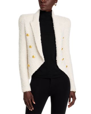 L'AGENCE - Bethany Knit Double Breasted Blazer
