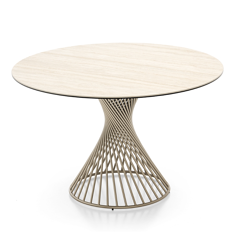 Table Vortex Calligaris Vortex Dining Table In Gold | ModeSens