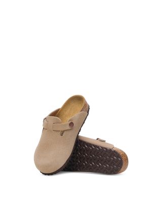Unisex Boston Kid Suede Leather Clogs - Toddler, Little Kid