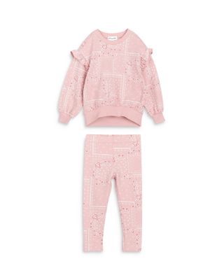 Miles The Label - Girls' Paisley Ruffle Top & Leggings Set - Baby