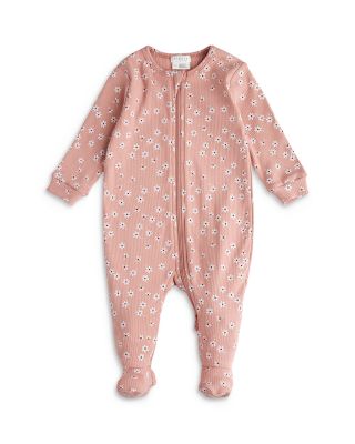 FIRSTS by petit lem - Girls' Garden Print Sleeper Footie - Baby