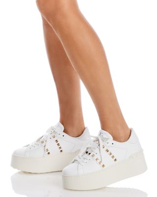 Women's Rockstud Untitled Low Top Platform Sneakers
