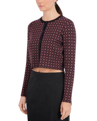 Cropped Crewneck Cardigan