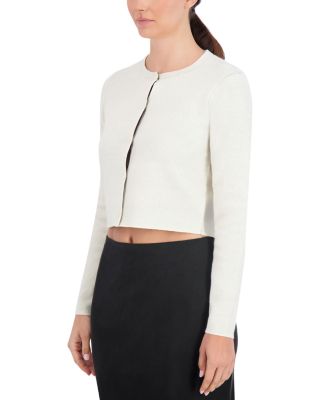 Cropped Crewneck Cardigan