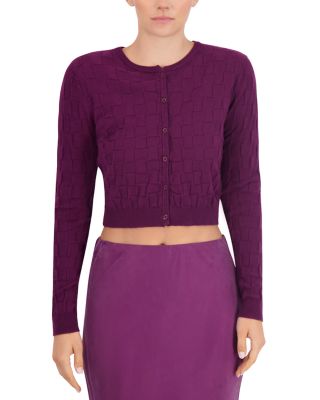 Basketweave Knit Cardigan