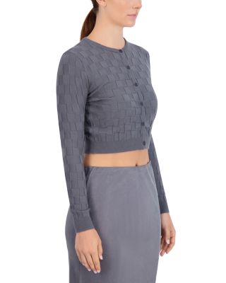 Basketweave Knit Cardigan