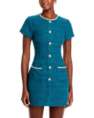 LIKELY - Alani Embellished Tweed Mini Dress