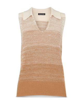 Collared Ombr&amp;eacute; Top