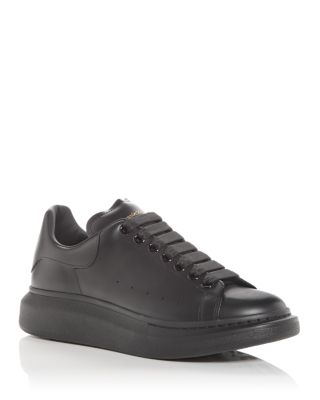 Men's Oversized Leather Heel Detail Sneakers