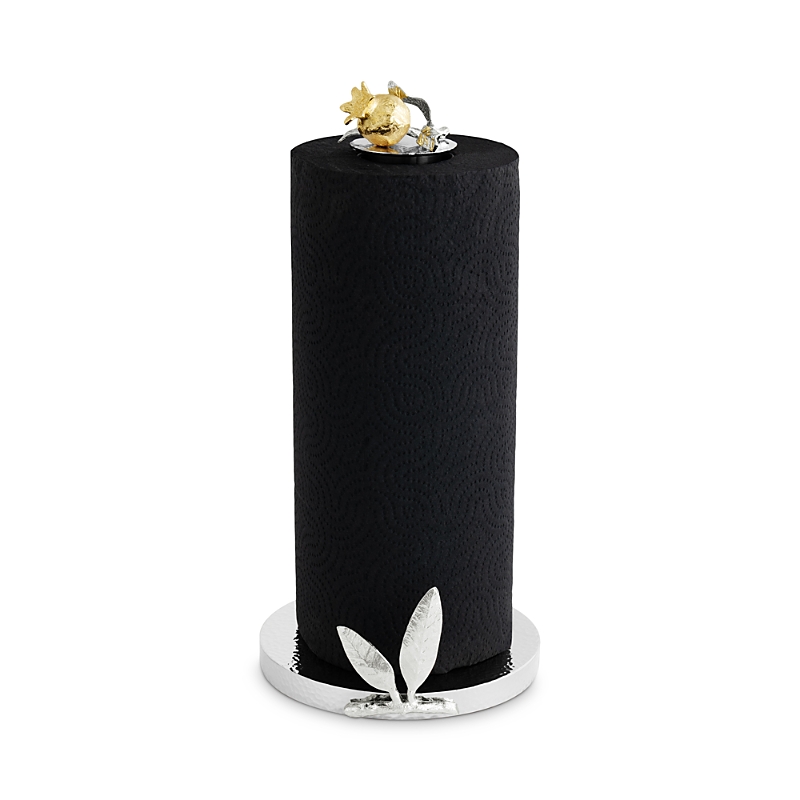 Michael Aram Pomegranate Silver And Gold Tone Paper Towel Holder In Multi