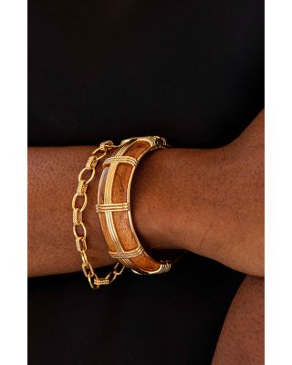 Gaia Teak Bangle Bracelet